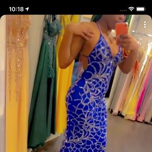 Sexy breathtaking blue dress // outstanding price